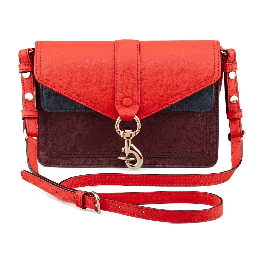 Rebecca Minkoff Hudson Colorblock Moto Mini - Picture 1 of 3